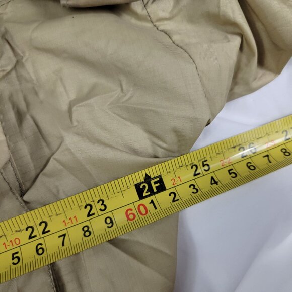 Orvis Mens Large Beige Fly Fishing Shell Jacket Hooded Coat Windbreaker - Picture 12 of 14